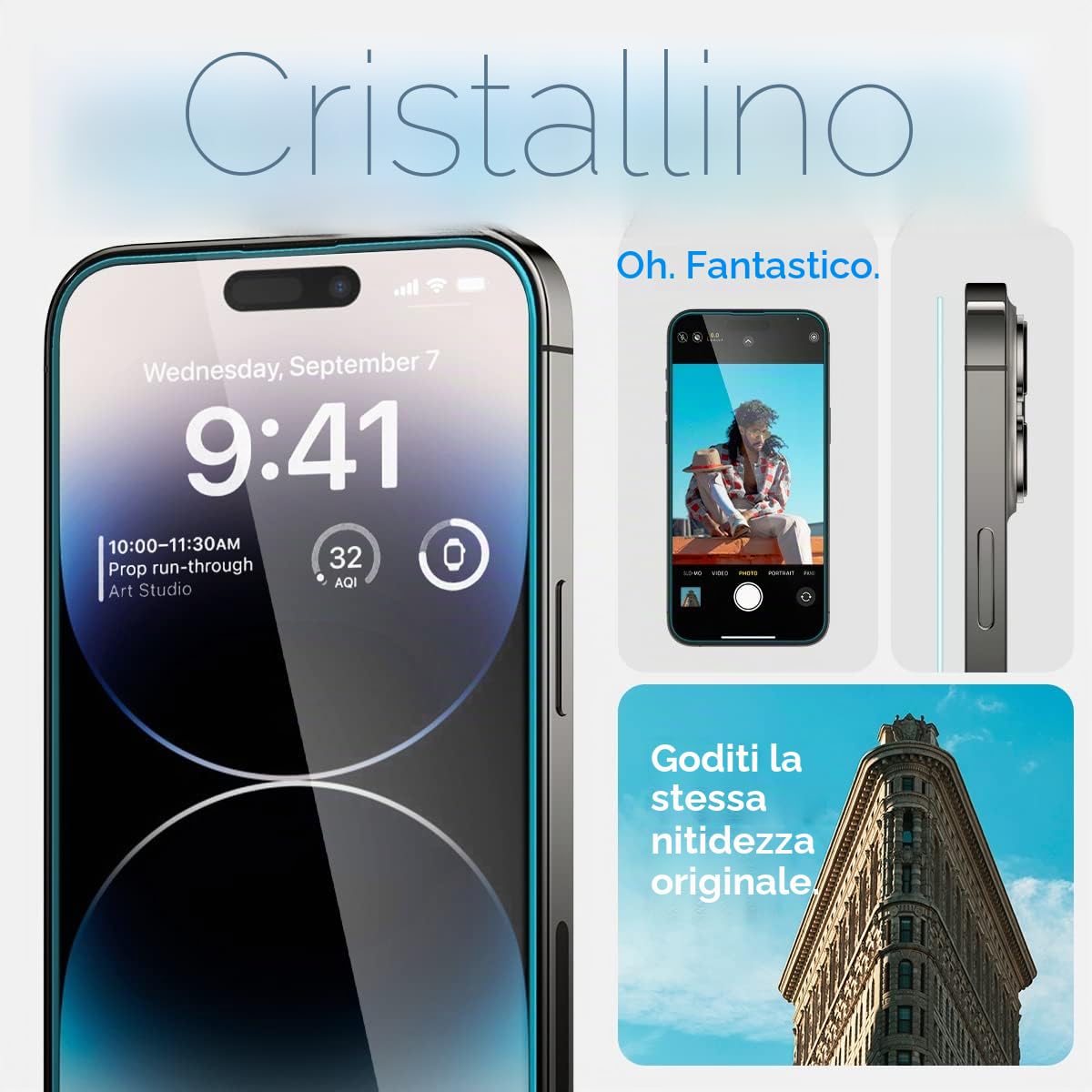 Spigen EZ Fit Vetro Temperato [2 Pezzi] per iPhone 16 - ChargeCover