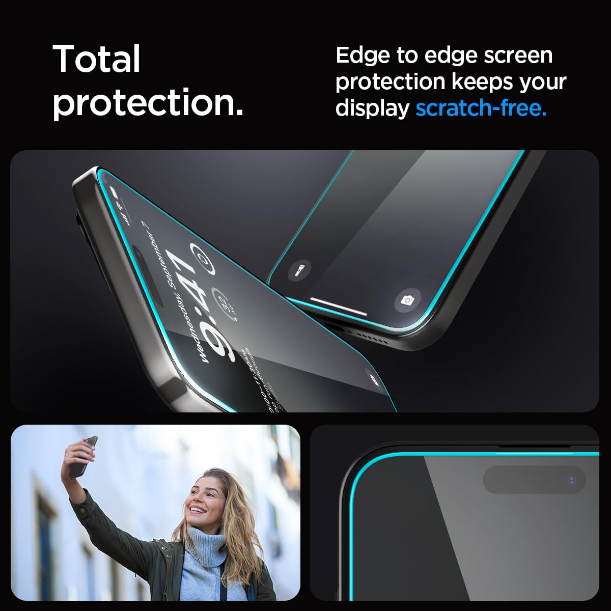 Spigen EZ Fit Vetro Temperato [2 Pezzi] per iPhone 16 - ChargeCover