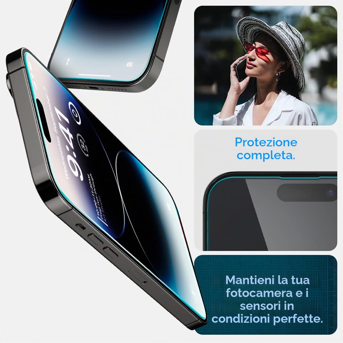 Spigen EZ Fit Vetro Temperato [2 Pezzi] per iPhone 16 - ChargeCover