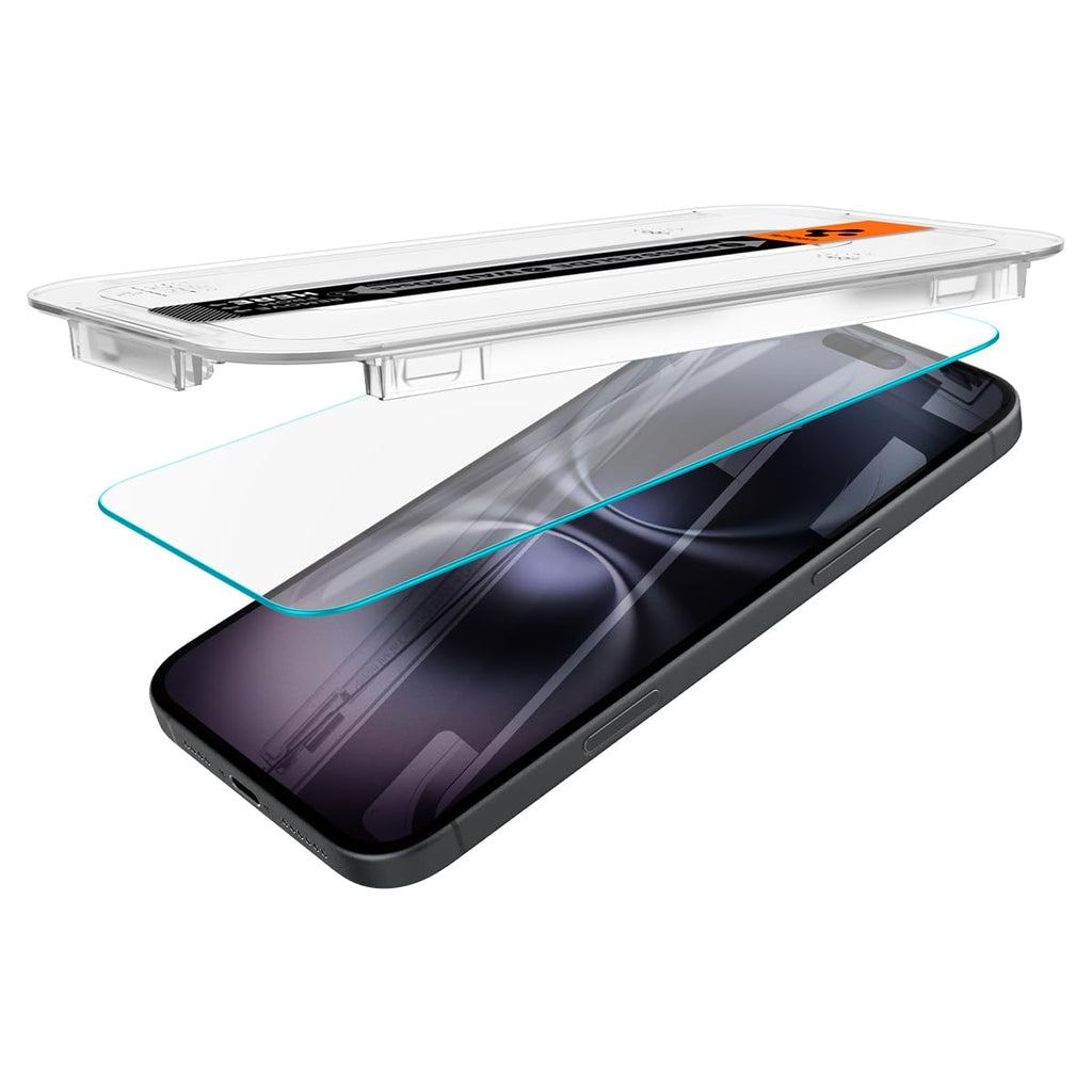 Spigen EZ Fit Vetro Temperato [2 Pezzi] per iPhone 16 - ChargeCover