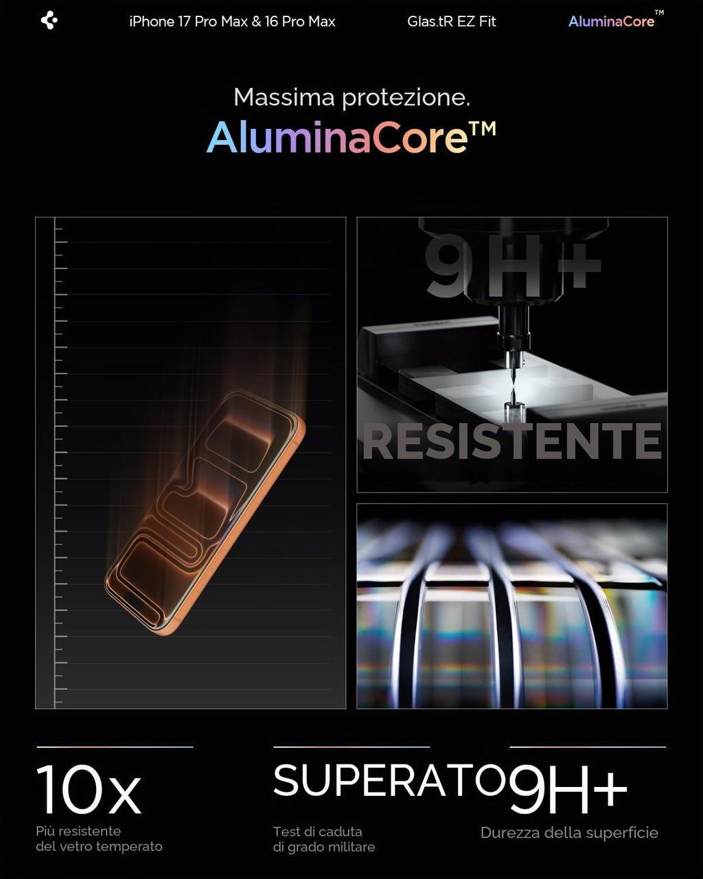 Spigen EZ Fit Vetro Temperato [2 Pezzi] per iPhone 16 - ChargeCover