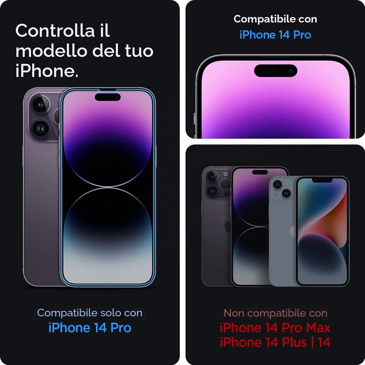 Spigen EZ Fit Vetro Temperato [2 Pezzi] per iPhone 16 - ChargeCover