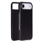 Custodia in pelle TORONATA per iPhone Air con MagSafe, design nero elegante e compatibile con ricarica wireless.