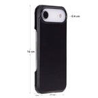 Custodia in pelle TORONATA per iPhone Air con MagSafe, cover nero resistente e elegante con design bisbee.