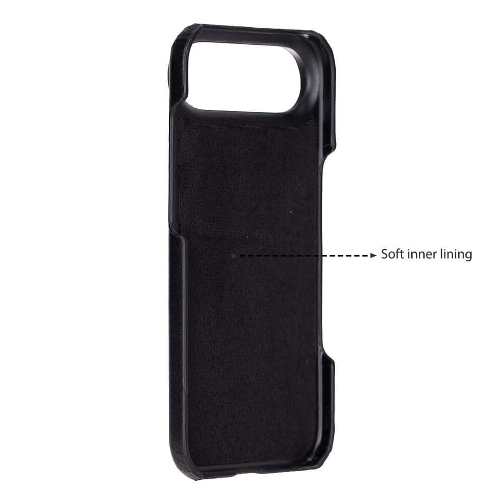 Custodia in pelle Toronata per iPhone Air con MagSafe, design toronata bisbee, cover nero protettivo e elegante.
