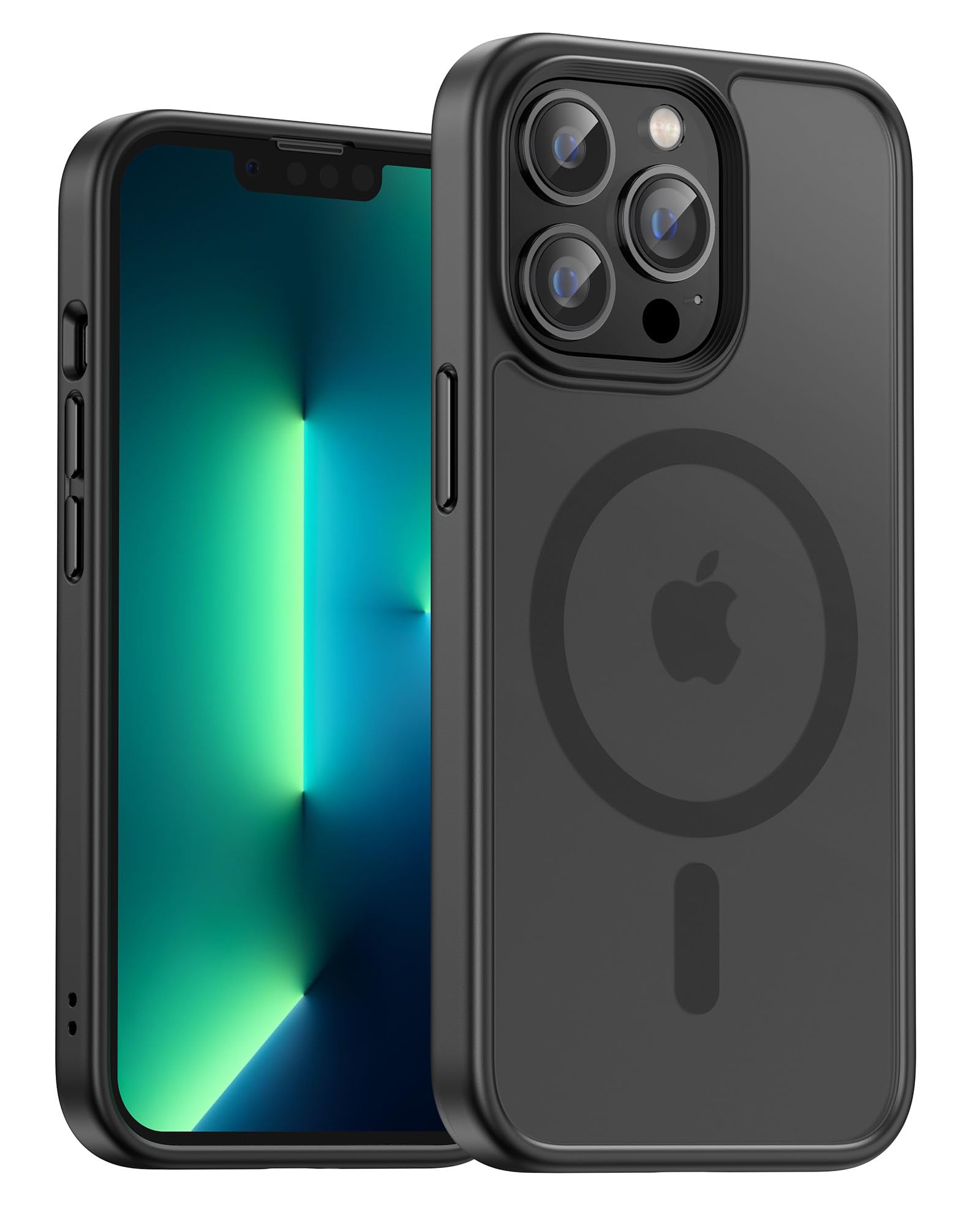 UNBREAKcable Custodia Magnetica per iPhone 16 Pro da 6,3 Pollici, Compatibile con MagSafe, Protezione Completa della Fotocamera, Custodia Sottile Antiurto e Anticaduta per Telefono - Verde Scuro - ChargeCover