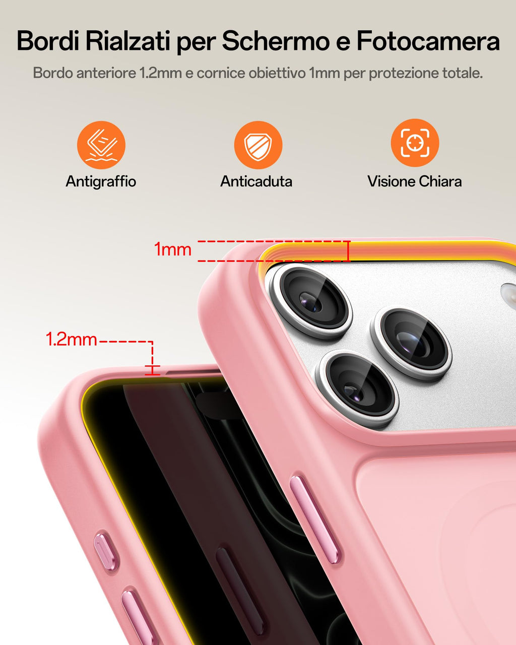 UNBREAKcable Custodia Magnetica per iPhone 16 Pro da 6,3 Pollici, Compatibile con MagSafe, Protezione Completa della Fotocamera, Custodia Sottile Antiurto e Anticaduta per Telefono - Verde Scuro - ChargeCover