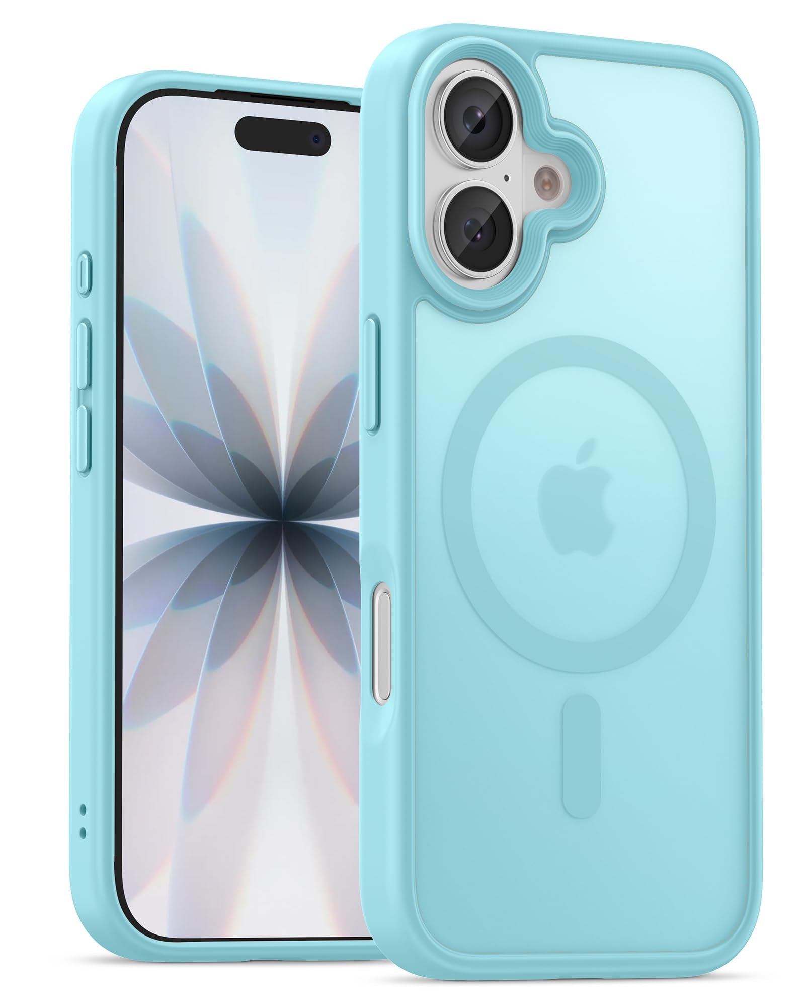 UNBREAKcable Custodia Magnetica per iPhone 16 Pro da 6,3 Pollici, Compatibile con MagSafe, Protezione Completa della Fotocamera, Custodia Sottile Antiurto e Anticaduta per Telefono - Verde Scuro - ChargeCover